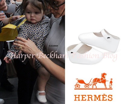 Hãng thời trang Hermes cũng là lựa chọn của Vic dành cho cục cưng của mình. Xem thêm: Vũ khúc xanh bạc hà "mát lạnh" của Sao Hoa ngữ